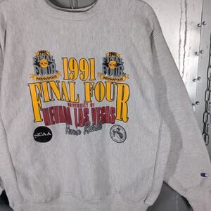UNLV Rebel Vintage Champion Reverse Weave NCAA Final Four Crewneck Sweatshirt XL
